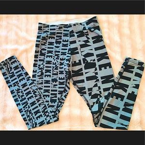 EUC Gray & Black Nike workout pants